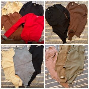 OQQ Long Sleeve and Sleeveless Bodysuits